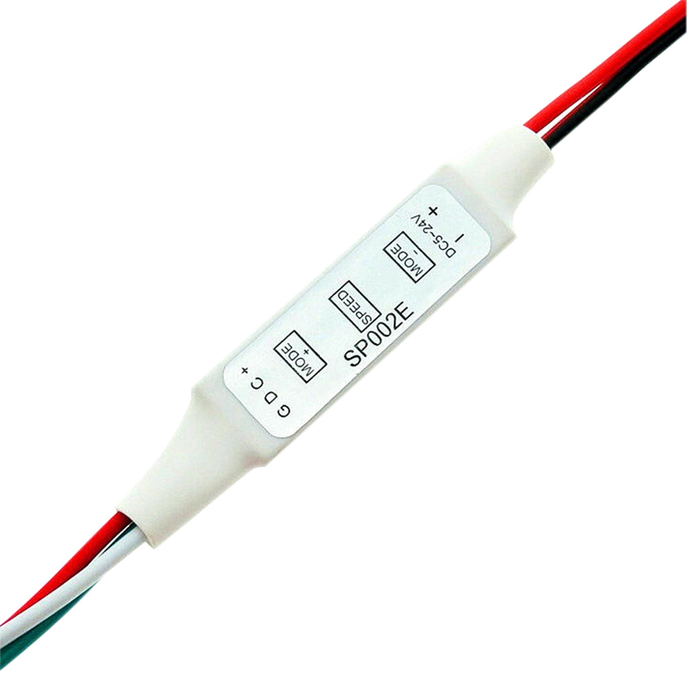 DC5-24V SP002E 3 Key Mini RGB SPI Micro-Controller for Addressable WS2811 WS2812B LED Strip